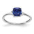Sterling Silver Rhodium-plated Created Sapphire and Diamond Ring - RM-ECD08E2E-1783