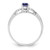 Sterling Silver Rhodium-plated Created Sapphire Ring - QB-57134895-2759