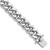 Sterling Silver Rhodium-plated Curb Link Men's 8.5in Bracelet - QG-023DA1C9-7877
