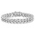 Sterling Silver Rhodium-plated Curb Link Men's 8.5in Bracelet - QG-4B6292D8-4844