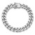 Sterling Silver Rhodium-plated Curb Link Men's 8.5in Bracelet - QG-4B6292D8-4844