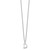 Sterling Silver Rhodium-plated Cutout Letter D Initial Necklace