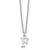Sterling Silver Rhodium-plated Cutout Letter F Initial Necklace