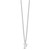 Sterling Silver Rhodium-plated Cutout Letter F Initial Necklace