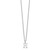 Sterling Silver Rhodium-plated Cutout Letter H Initial Necklace