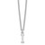 Sterling Silver Rhodium-plated Cutout Letter I Initial Necklace