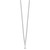 Sterling Silver Rhodium-plated Cutout Letter I Initial Necklace