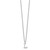 Sterling Silver Rhodium-plated Cutout Letter L Initial Necklace
