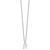 Sterling Silver Rhodium-plated Cutout Letter N Initial Necklace