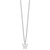 Sterling Silver Rhodium-plated Cutout Letter W Initial Necklace