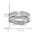 Sterling Silver Rhodium-plated CZ 3 Piece Wedding Set Ring - QR-A6A80BBC-6333