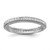 Sterling Silver Rhodium-plated CZ 3mm Eternity Band - QR-E976DE99-3378