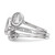 Sterling Silver Rhodium-plated CZ 3-Ring Set - QR-88336B33-5071