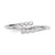 Sterling Silver Rhodium-plated CZ Adjustable Ring - QR-6A7DE35F-2077
