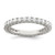Sterling Silver Rhodium-plated CZ Anniversary Band - QR-3DCBCBB1-2930