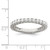 Sterling Silver Rhodium-plated CZ Anniversary Band - QR-3DCBCBB1-2930