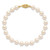 14k 6-7mm White Round Saltwater Akoya Cultured Pearl 8 inch Bracelet - PL-0D523A1B-4988