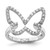 Sterling Silver Rhodium-plated CZ Butterfly Ring - QR-E531FBB5-2823