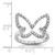 Sterling Silver Rhodium-plated CZ Butterfly Ring - QR-E531FBB5-2823