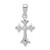 Sterling Silver Rhodium-plated CZ Cross Pendant - QC-0BEC561D-6413