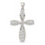 Sterling Silver Rhodium-plated CZ Cross Pendant - QC-D190D643-9911