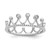 Sterling Silver Rhodium-Plated CZ Crown Ring - QR-78C6CAE7-2104
