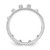 Sterling Silver Rhodium-Plated CZ Crown Ring - QR-C9C2864D-5107