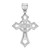 Sterling Silver Rhodium-plated CZ Crucifix Pendant - QC-B01844CD-8000