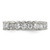 Sterling Silver Rhodium-plated CZ Eternity Band - QR-5B9F574F-7714