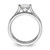 Sterling Silver Rhodium-plated CZ Eternity Engagement Ring and Band Set - QR-4C4685A7-4937