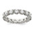 Sterling Silver Rhodium-plated CZ Eternity Ring - QR-AEC088FE-8405