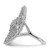 Sterling Silver Rhodium-plated CZ Filigree Oval Ring - QR-1AF73689-1592