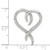Sterling Silver Rhodium-plated CZ Heart Chain Slide - QP-FFBF40B3-5660