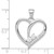 Sterling Silver Rhodium-plated CZ Heart Pendant - QP-00258CAF-8379
