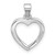 Sterling Silver Rhodium-plated CZ Heart Pendant - QP-5D39EB4A-2771