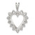 Sterling Silver Rhodium-plated CZ Heart Pendant - QP-5D8E2F54-3614