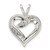Sterling Silver Rhodium-plated CZ Heart Pendant - QP-740F4BFF-3297