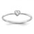 Sterling Silver Rhodium-plated CZ Heart Ring - QR-B259BB3F-3288