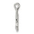 Sterling Silver Rhodium-plated CZ Hearts Pendant