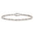 Sterling Silver Rhodium-plated CZ Infinity Bracelet - QX-48BF968B-4612