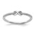 Sterling Silver Rhodium-plated CZ Infinity Ring - QR-462D48D3-7418