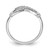 Sterling Silver Rhodium-plated CZ Infinity Ring - QR-49A1FAF6-9531