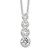 Sterling Silver Rhodium-plated CZ Journey Necklace - QG-F782C99B-6318