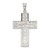 Sterling Silver Rhodium-plated CZ Latin Cross Pendant - QC-046613B8-5833
