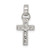 Sterling Silver Rhodium-plated CZ Latin Cross Pendant - QC-2890407F-2757