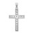 Sterling Silver Rhodium-plated CZ Latin Cross Pendant - QC-EB0B5DD2-3068