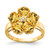 14k 6mm Heart Citrine AA Diamond ring - Y4-330A5945-3287