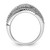 Sterling Silver Rhodium-plated CZ Micro pav‚ Ring