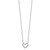Sterling Silver Rhodium-plated CZ Open Heart 18 inch Necklace - QG-84262DBB-3851
