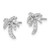 Sterling Silver Rhodium-plated CZ Palm Tree Post Earrings - QE-9207A255-5826